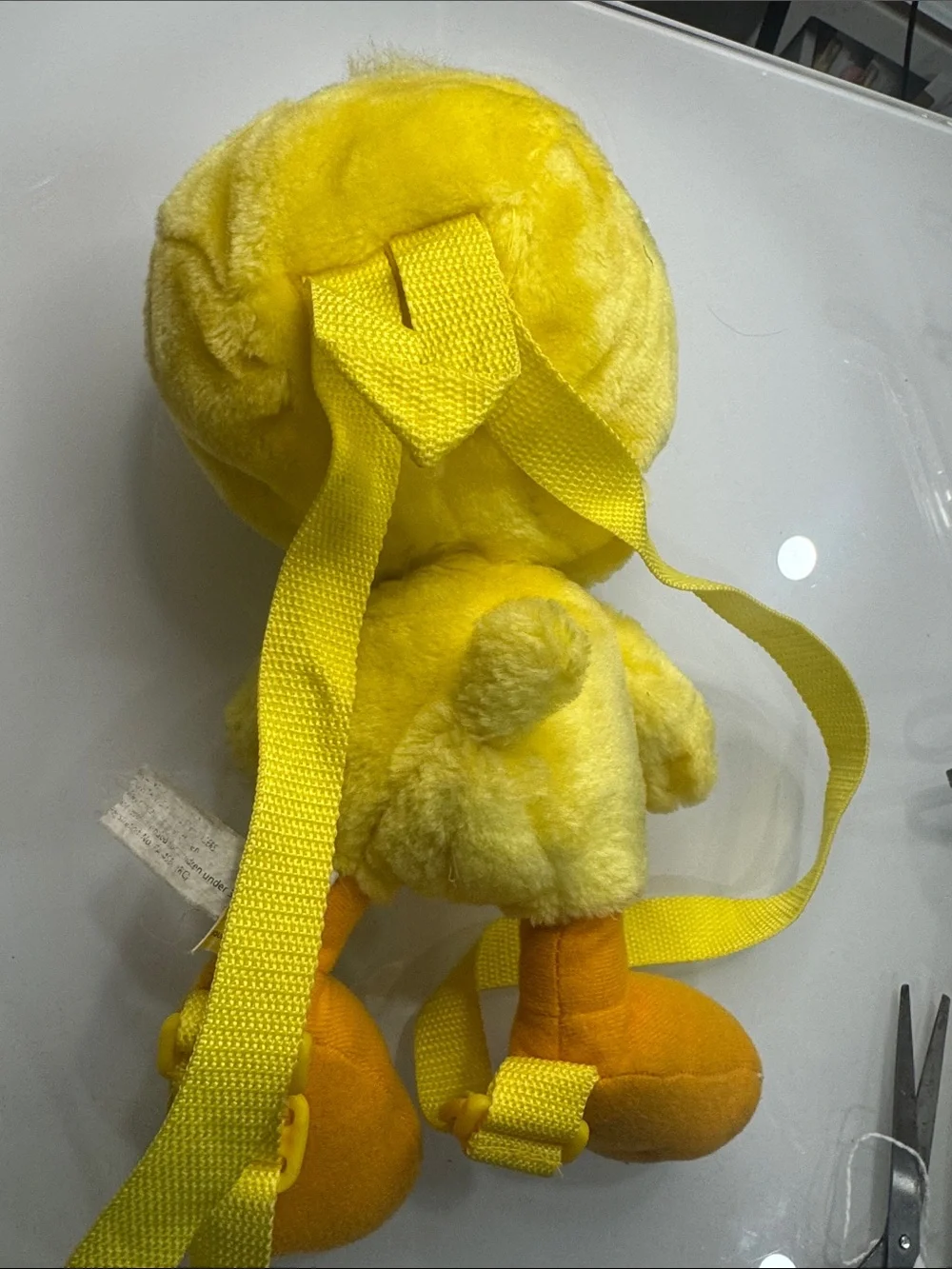 Tweety-Style Plush Pet Carrier Backpack - Yellow & Orange